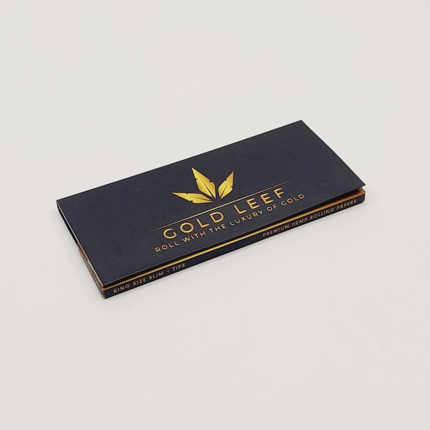 Luxury Gold Leef Organic Hemp Rolling Papers | King Size Slim with Tips | Eco-Friendly & Ultra Thin